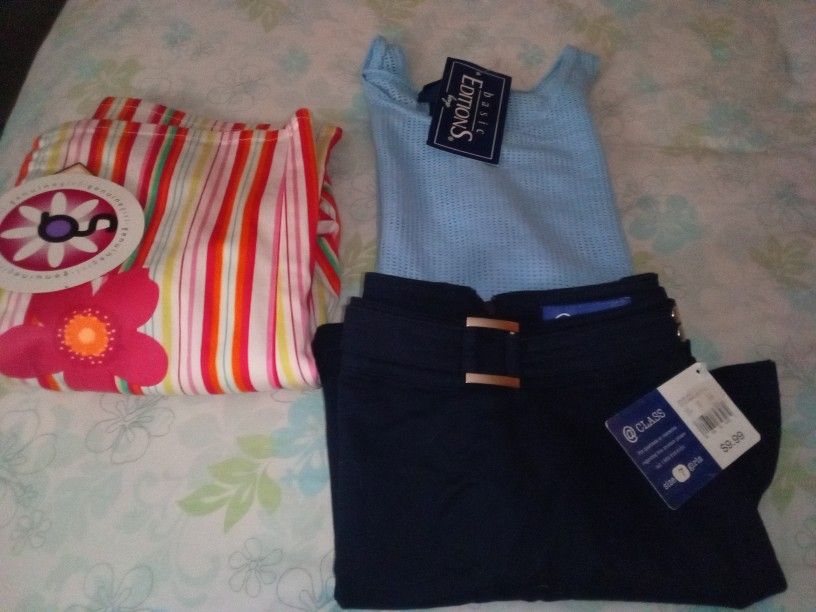 3 Brand New Little Girl's Outfit Size 8,7
