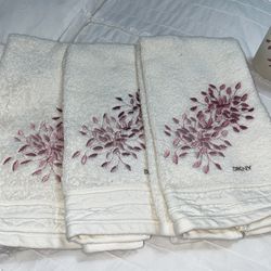 DKNY White Towels