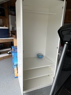 IKEA KLEPPSTAD Wardrobe – White, Used Once –