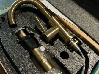Brushed gold bath faucet- new