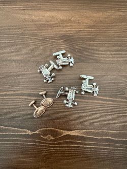 10k Gold and Sterling Silver Cufflinks