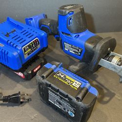 KOBALT Brushless Reciprocating Saw, 4.0 AH Battery & Fast Charger, Pick Up In Fife