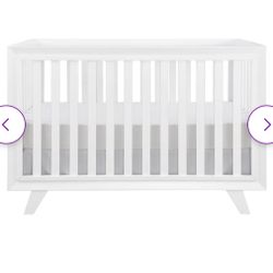 Modern White Baby Crib