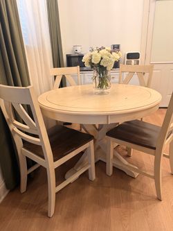 Solid wood table set
