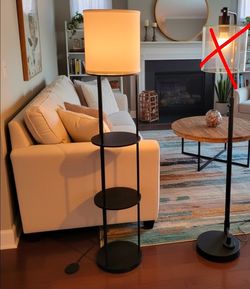 4ft floor lamp  shelf