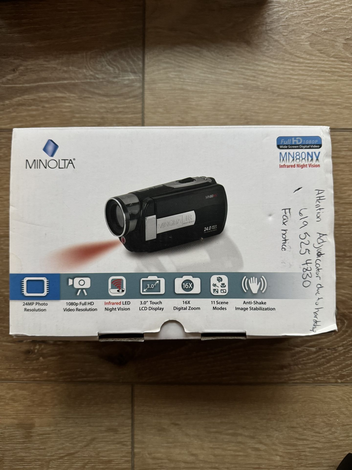 Minolta Full HD 1080p IR Night Vision Camcorder
