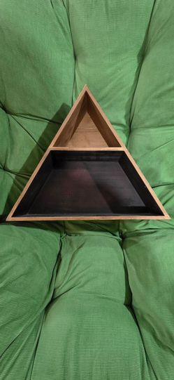 Wooden Hanging Triangle Shelve