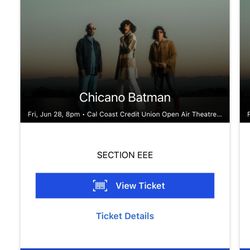 Chicano Batman Front Row Section EEE Tickets