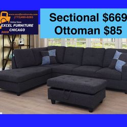 💫FREE DELIVERY💫Brand New Sectional Sofa Couch 