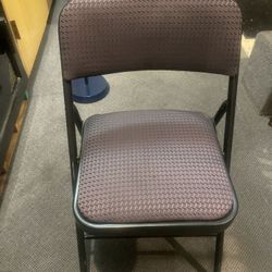 Chair Folding Padded Black Very Comfortable 