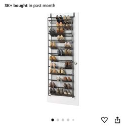 Shoe Rack (Must Be Screwed Into Door To Work Properly)