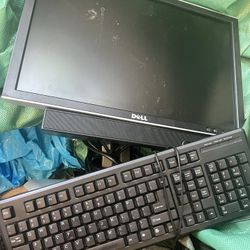 Monitor And Keyboard 