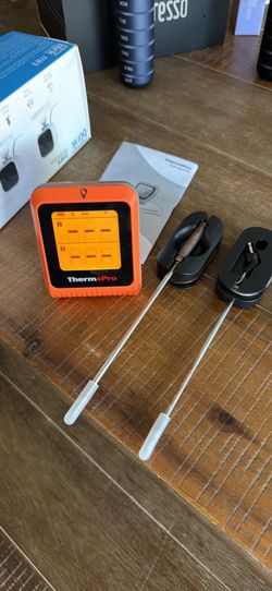 ThermoPro Bluetooth thermometer w 2 probes for kitchen/barbecue/smoking