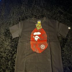 Bape Black Red Camo T-Shirt (Size Large)
