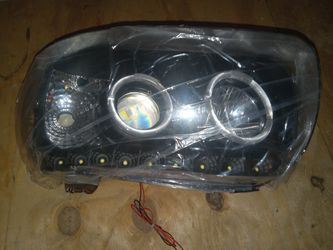 Black Fits 2005-2007 Ford Escape Led Halo Projector Head Lights Lam Left+right