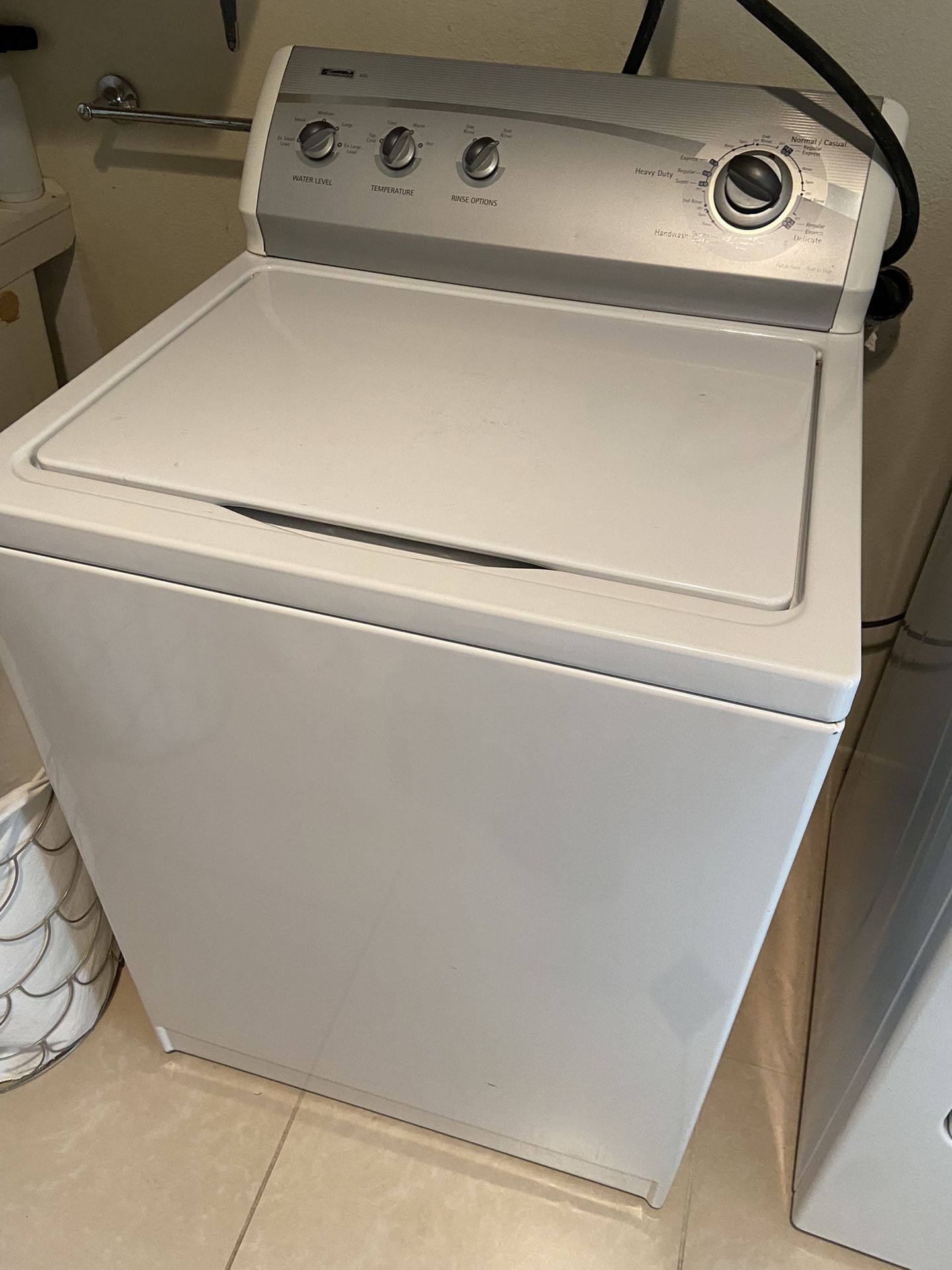 Kenmore 600 Series Top Load Washer White