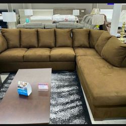 Comfort Modern Huge L Shape Ashley Sectional, Couch| Color Options Black , Red, Blue…| Delivery Available 👍