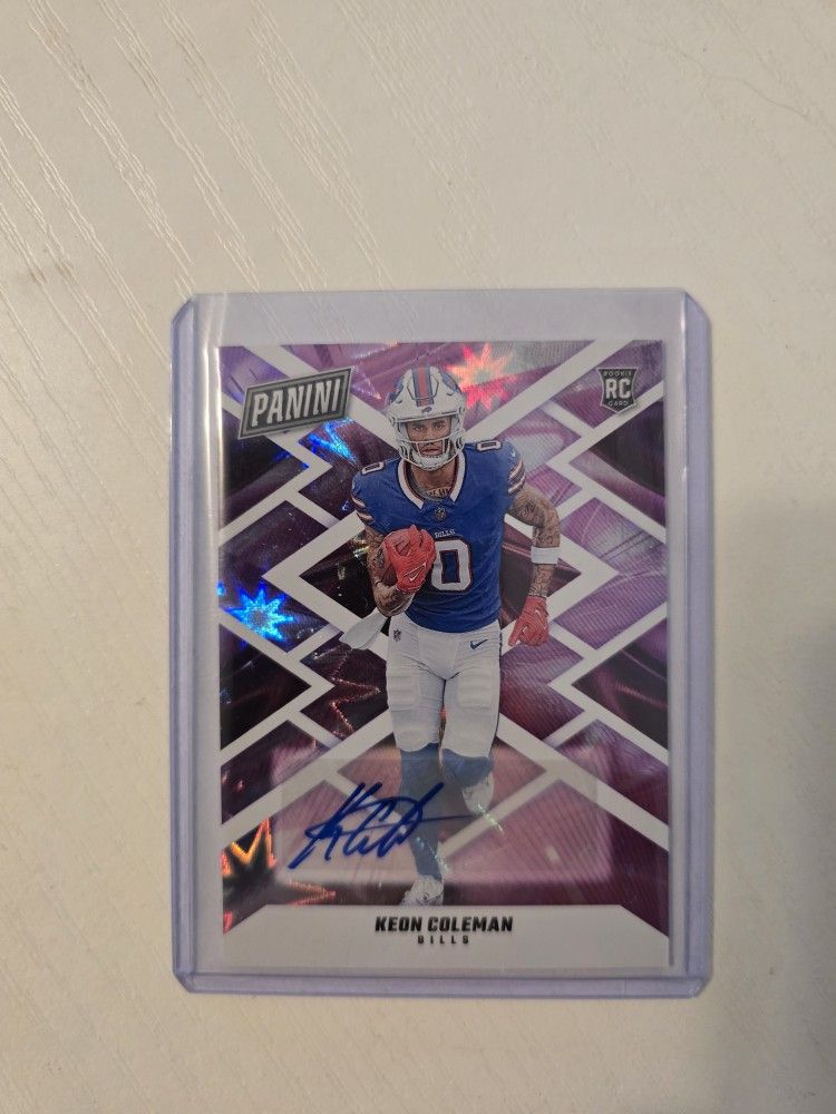 KEON COLEMAN ROOKIE CARD 4 of 10