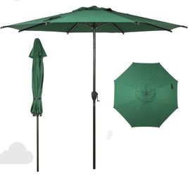 Outdoor Patio/Table Umbrella with Cover, Push Button Tilt  Crank