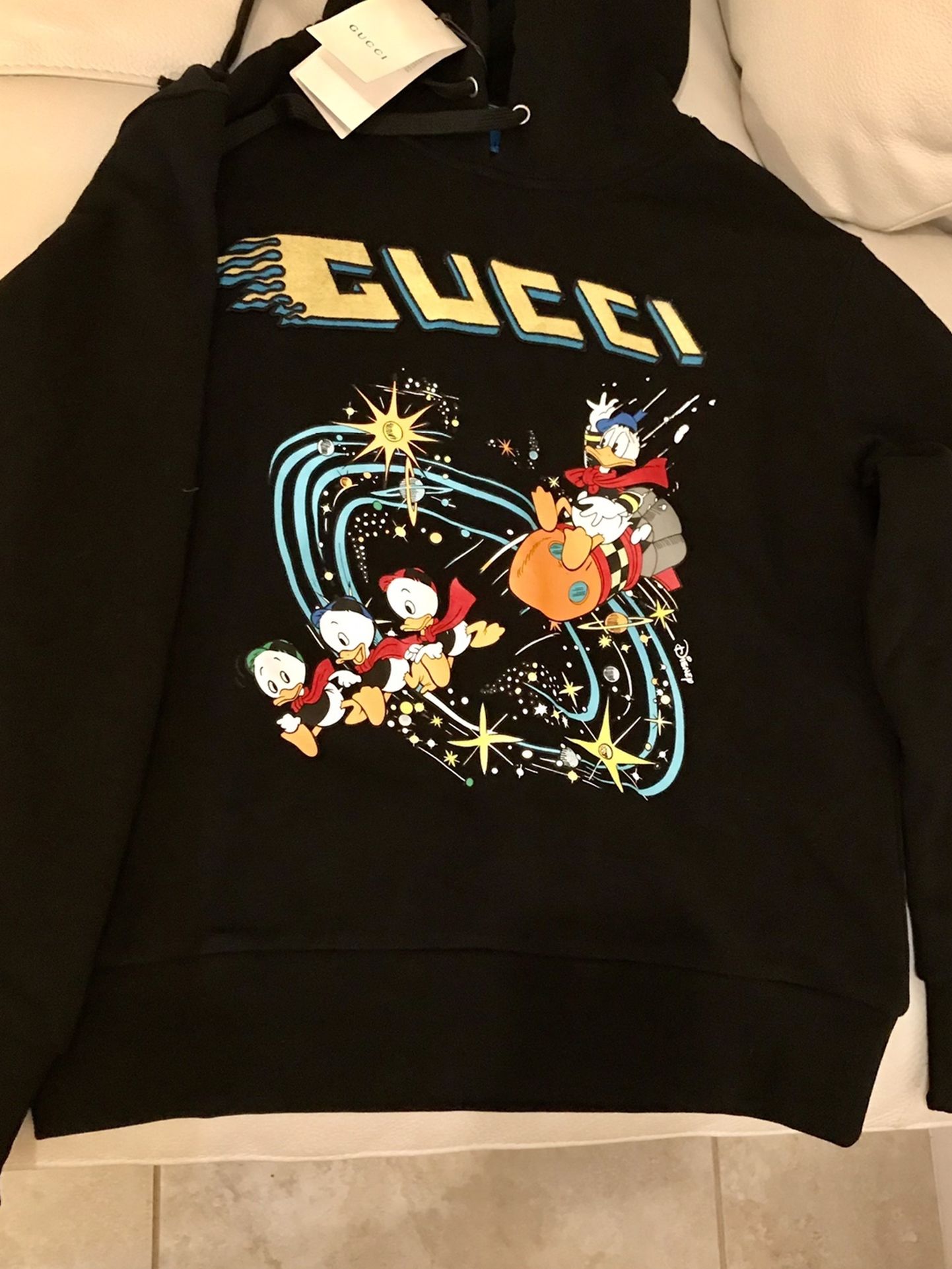 Disney x Gucci Donald Duck hooded sweatshirt