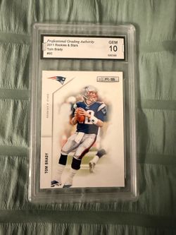 2011 Rookies and Stars Tom Brady Grade 10