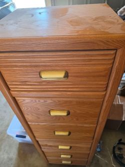 Tall Wood Dresser