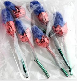 6Pcs Blue Rose Flowers Shape Makeup Brush Set