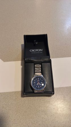 New Croton Men’s Stainless Steel Watch w/ Original Box