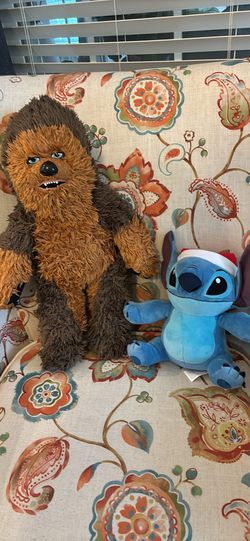 Plush Chewbacca Build A Bear & Plush Stitch Figure