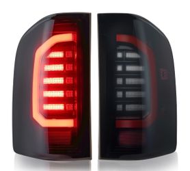 07-13 Chevy Silverado Black Smoke Full LED Strip Tail Lights