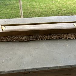 Wooden Shelf with Hanging Rod 30” Long