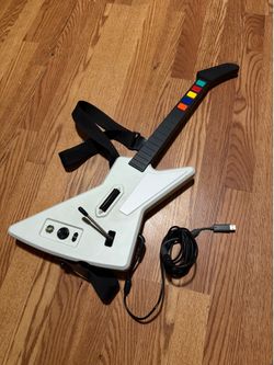 Untested X-Plorer Guitar Hero Xbox 360 Wired Controller 95065 Red Octane