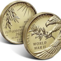 End of World War II 75th Anniversary 24-Karat Gold Coin
