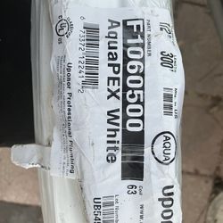 Aquapex White Plumbing Tube 300’ Long Diameter 1/2