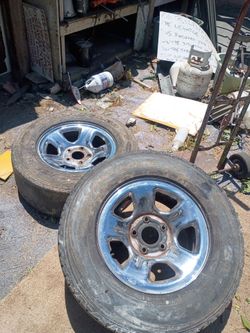 Two stock Ram pick up truck Rims