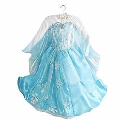 Disney Frozen Elsa Winged Dress Up, Girl Costume, Halloween, Rare Find, New Without Tag, 7/8