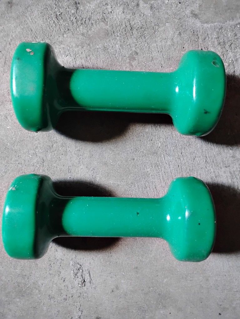Set Of 2 Three Pound Dumbbell Weights