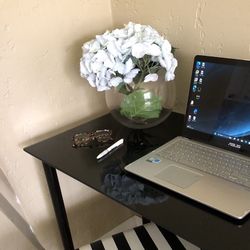 Black Glass Office Desk