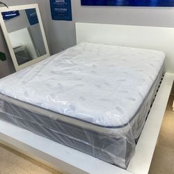 Queen Size Mattress 14” Inches Thick Pillow Top. New From Factory. Available All Size. Same Day Delivery
