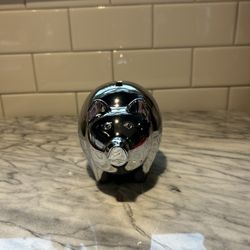 Silver Decorative Piggy Bank