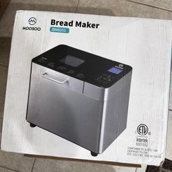 NEW MOOSOO 25-in-1 Bread Machine, 2LB Stainless Steel
