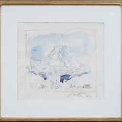 Vintage American Modernist Surreal Nude Figural Oil Painting – Signed