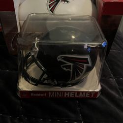2006 ATLANTIC FALCONS COLLECTIBLE FOOTBALL FULL SIZE AND MINI HELMET