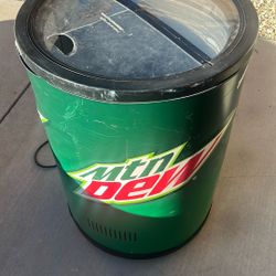 Mountain Dew mini fridge