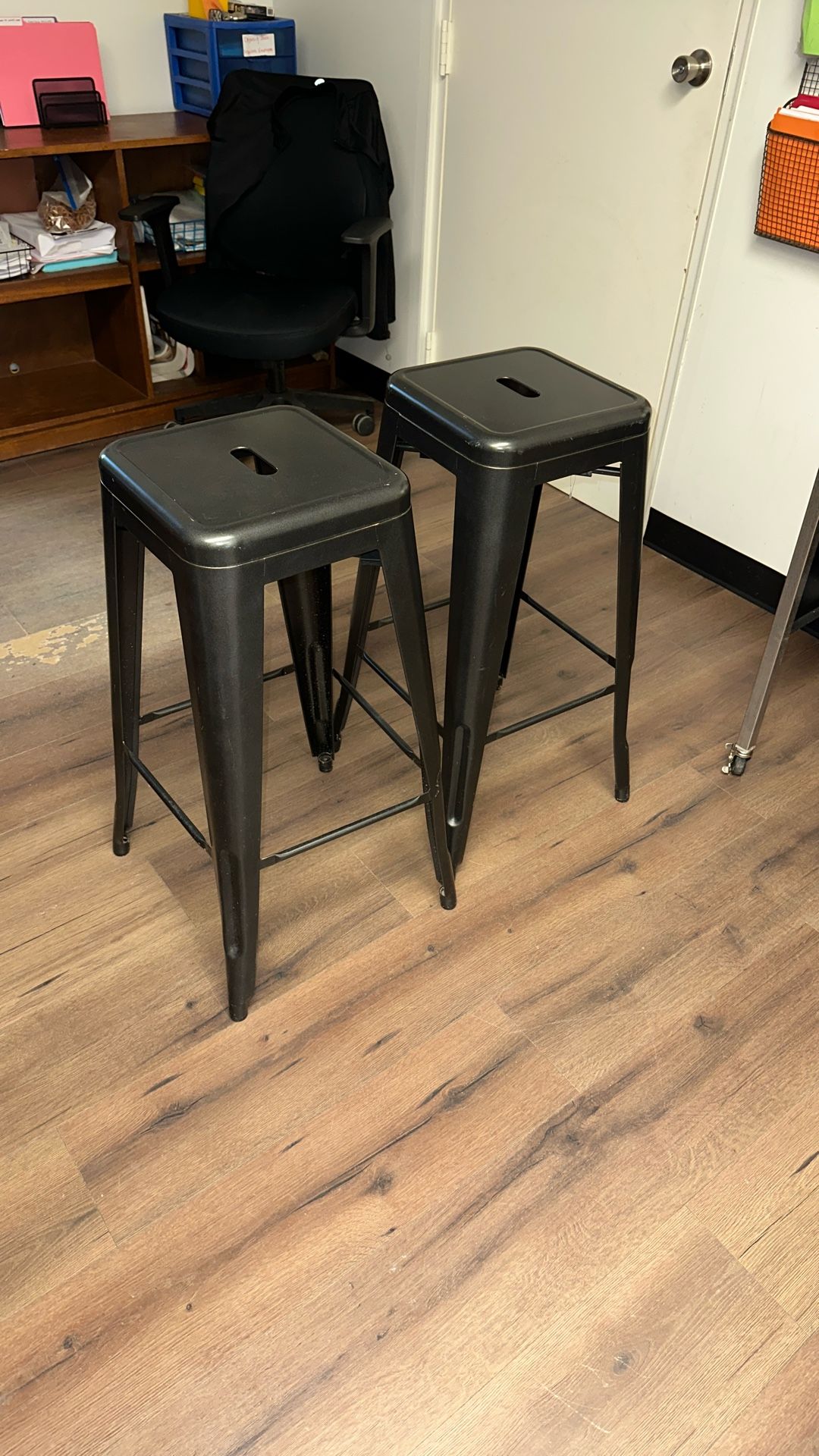 Metal Dark Grey Bar Stools