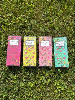 🌸 Gucci Flora Perfume Bundle – 4