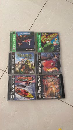 A collection of six classic PlayStation 1 games featuring titles like Frogger and Shrek: Treasure Hunt…. $55
