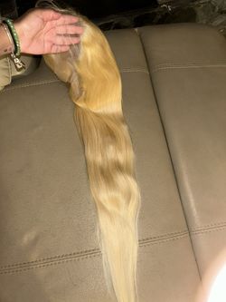 100% Human Hair 38 Inch 613 Straight Wig 