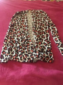 Animal print blouse, Size M