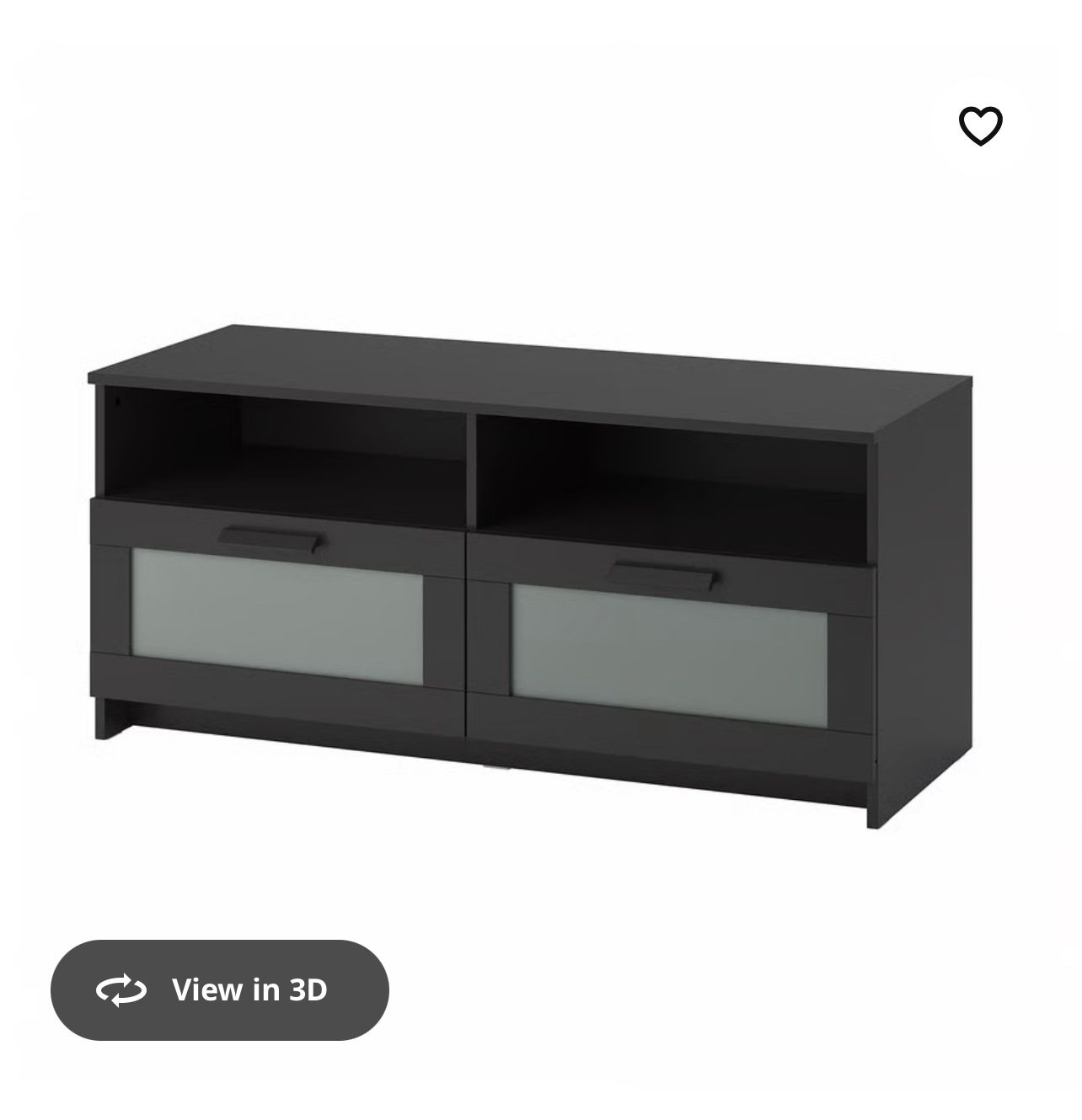 IKEA BLACK TV UNIT BRIMNES- LIKE NEW